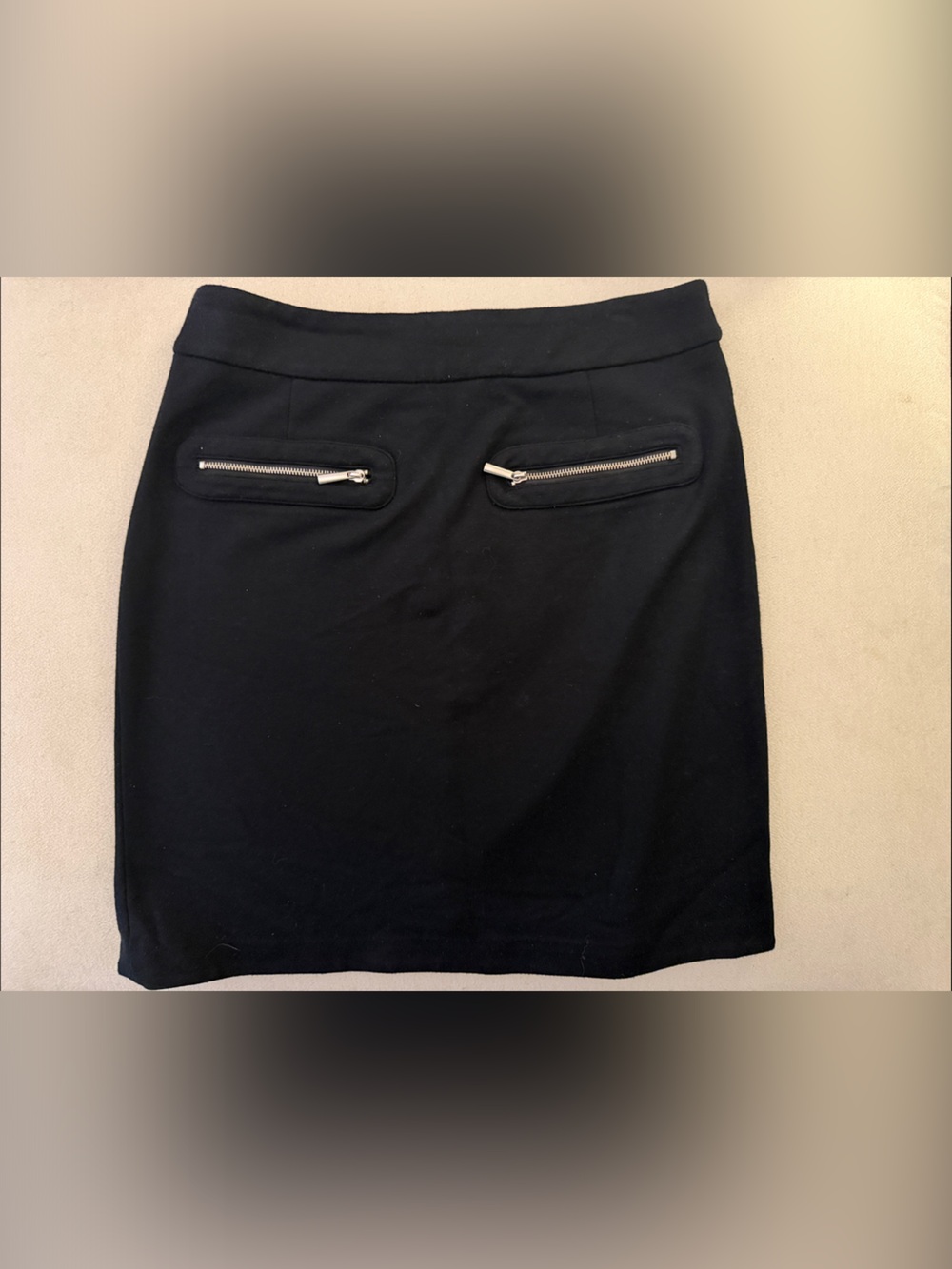 Vivienne Tam Black Mini Skirt with Zipper Pockets